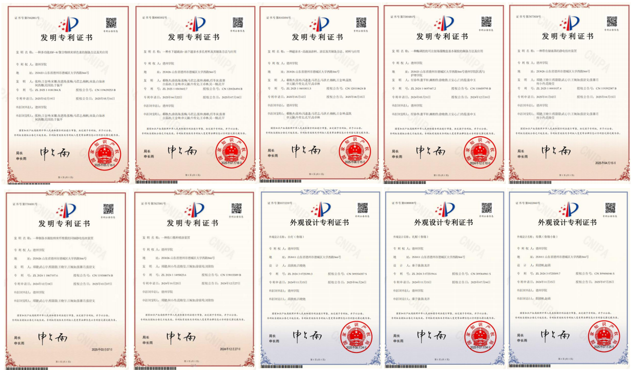 学生参与发表专利